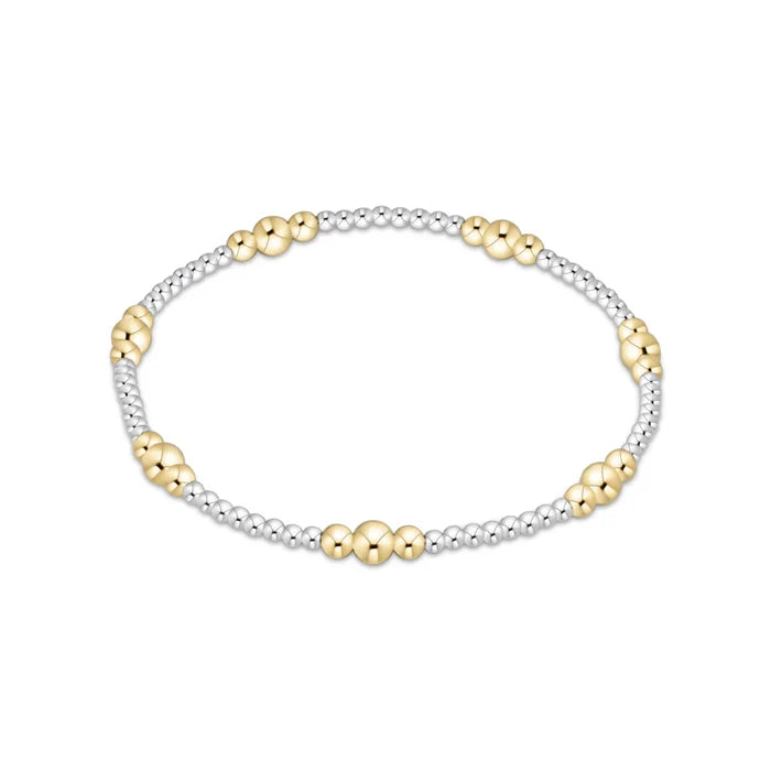 Enewton - Purpose Gold 4mm Bead Bracelet- Mixed Metal
