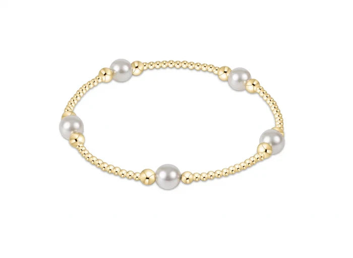 Enewton - Purpose Pearl 6MM Bead Bracelet-Gold