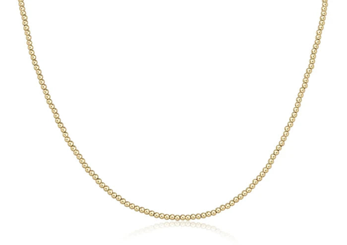 enewton 17" choker classic gold 2.5mm bead