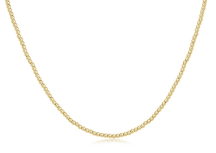 enewton 17" choker classic gold 2mm bead