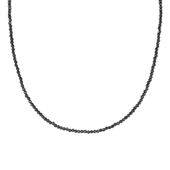 enewton 17" Choker Faceted Hematite 2mm Bead