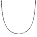 enewton 17" Choker Silver Faceted Hematite 2mm Bead