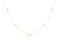 enewton 17" choker simplicity chain gold - 4mm pearl