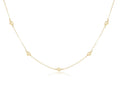 enewton 17"choker simplicity chain gold - classic 4mm gold