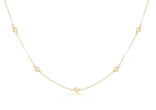 enewton 17"choker simplicity chain gold - classic 6mm gold