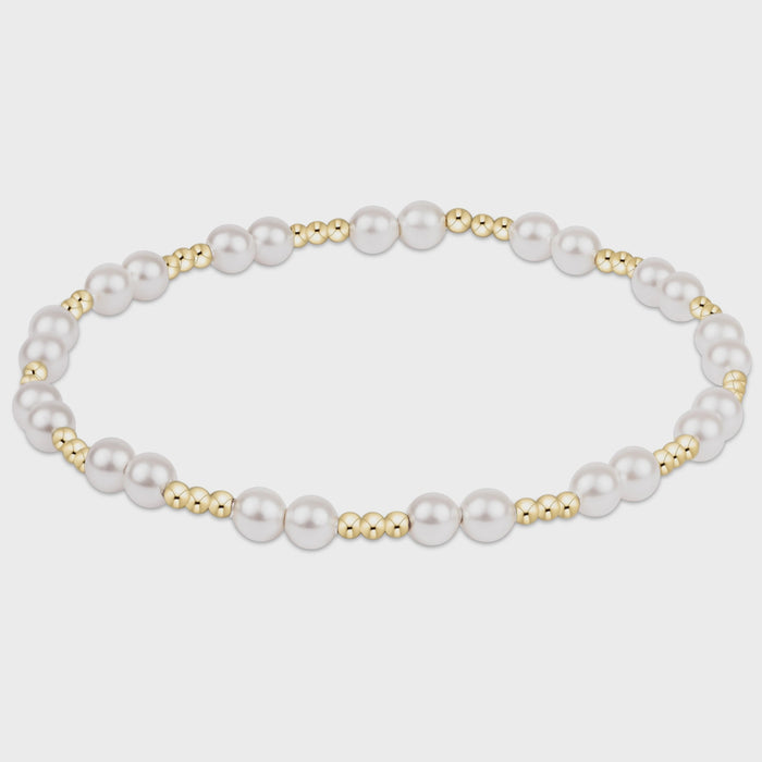 enewton 7.25" Extends together pearl 4mm bracelet