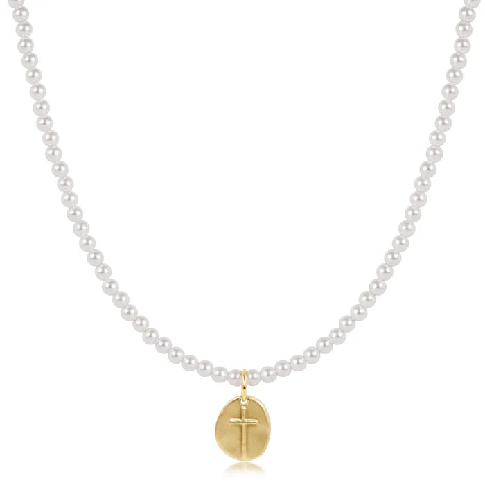 Enewton Choker Classic Pearl 3mm Bead - Inspire Small Gold Charm