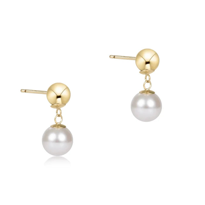 enewton Classic 8mm Ball Drop Stud - Pearl