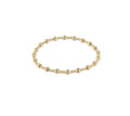 enewton Dignity Sincerity Pattern 4mm Bead Bracelet - Gold