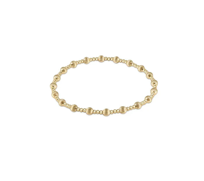 enewton Dignity Sincerity Pattern 4mm Bead Bracelet - Gold