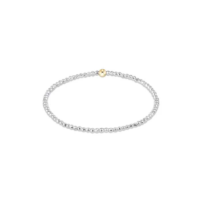 Enewton EGIRL Bright Silver Faceted Hematite 2mm Bead Bracelet