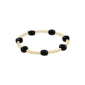 Enewton Extends Admire Gold 3mm Bead Bracelet - Faceted Onyx
