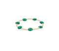 Enewton Extends Admire Gold 3mm Bead Bracelet - Green Onyx
