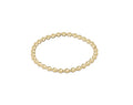 enewton Extends Classic Grateful Pattern 4mm Bead Bracelet - Gold