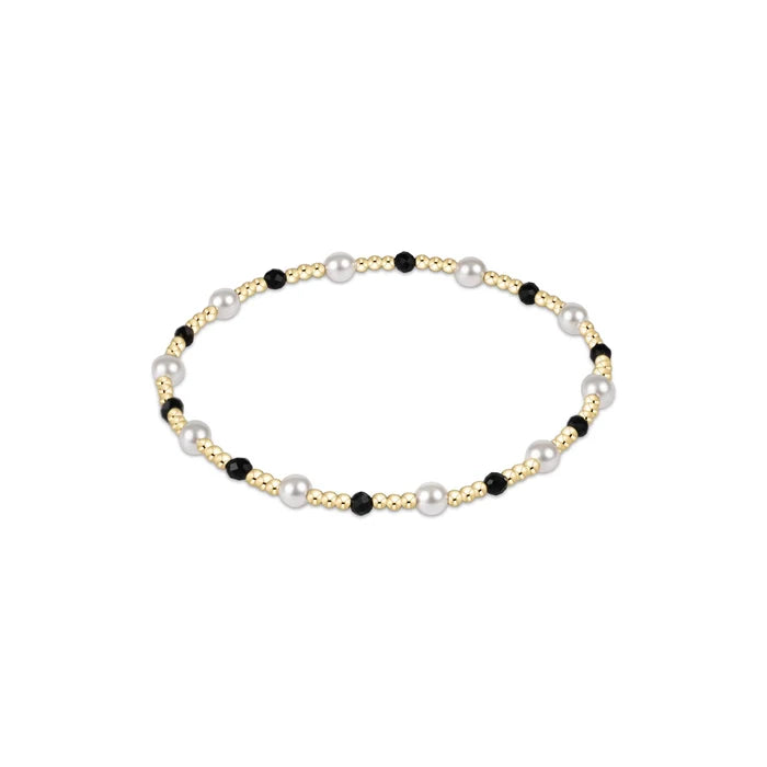 Enewton Extends Pearl Sincerity Pattern 4mm Bead Bracelet - Faceted Onyx