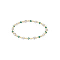 Enewton Pearl Sincerity Pattern 4mm Bead Bracelet - Green Onyx
