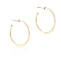 Enewton Round Gold 1.25" Post Hoop- 2mm- Smooth