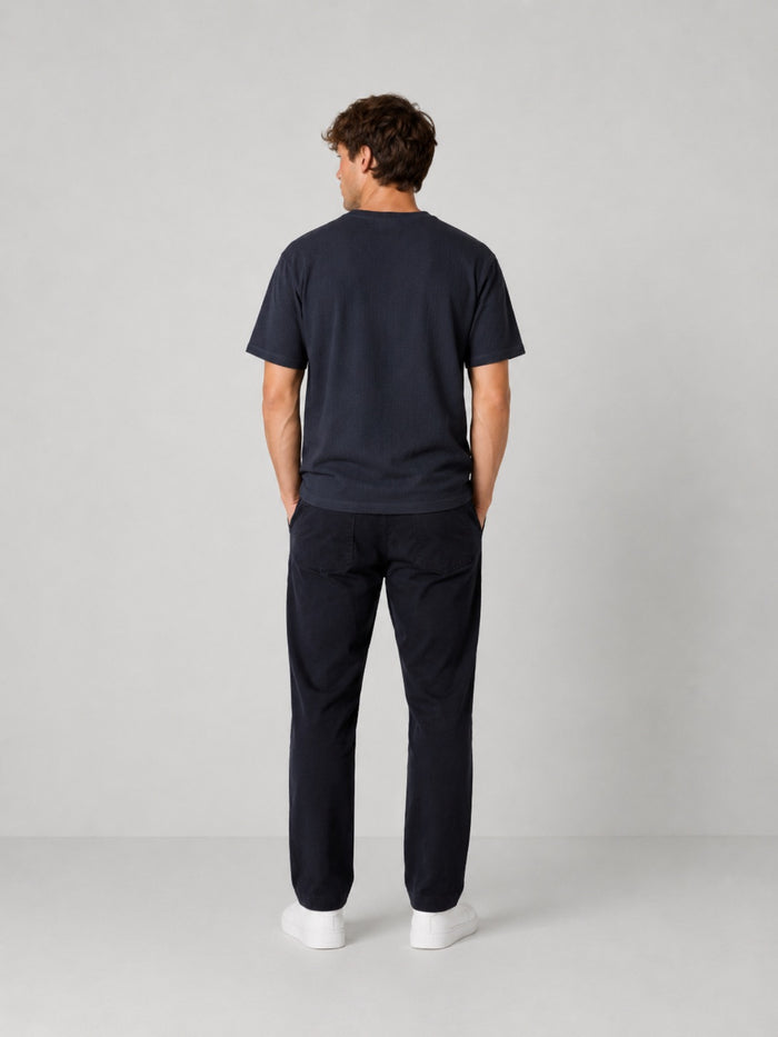 Clean Cut Copenhagen ENZO 'GRANDAD' T-SHIRT T-shirts S/S Mørk Navy