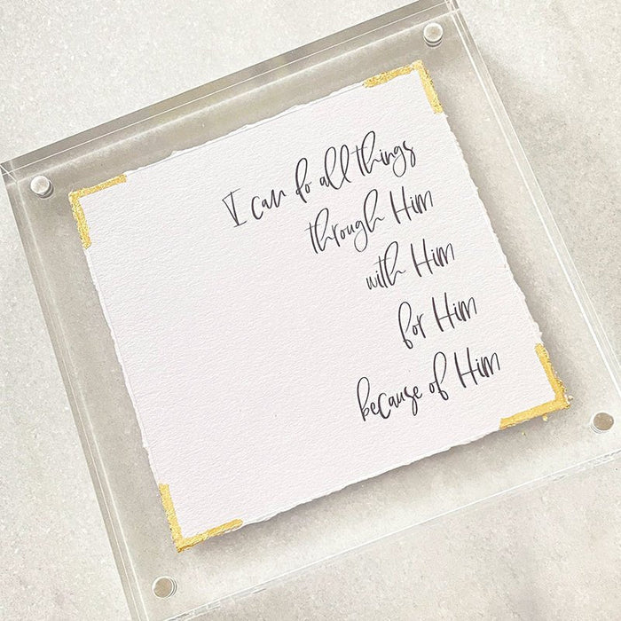 Eva Belle I Can Do All Things Frame