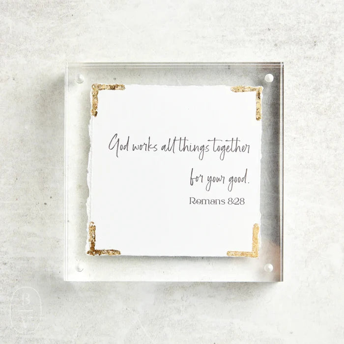 Eva Belle Romans 8:28 Frame