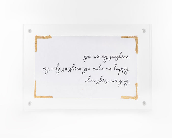 Eva Belle You Are My Sunshine Frame