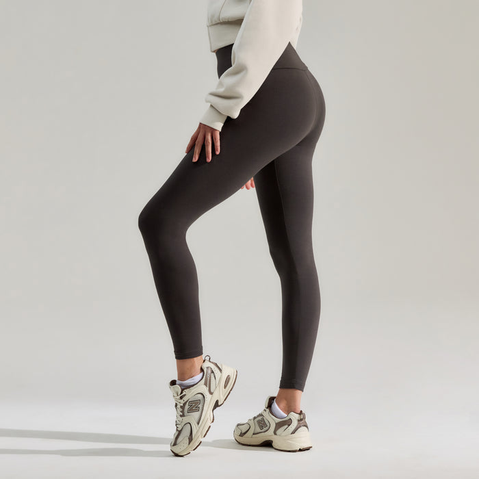 Everyday High Waisted Leggings - Black Coffee
