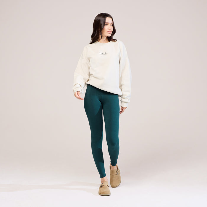 Everyday High Waisted Leggings - Forest Green