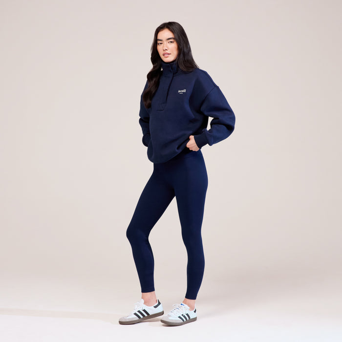 Everyday High Waisted Leggings - Navy Blue