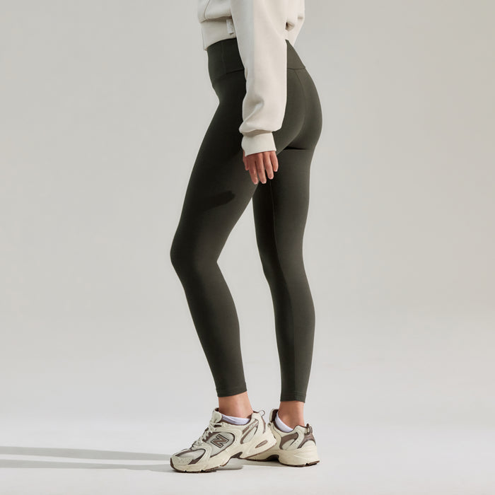 Everyday High Waisted Leggings - Pine
