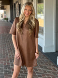 Everything In Between Brown Mini Dress