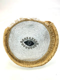 Eye Boho silver and natural Tote
