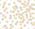 Fall Leaves Small Yellow Off White - Family Fabrics B.V.