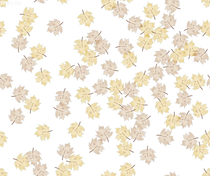 Fall Leaves Small Yellow Off White - Family Fabrics B.V.