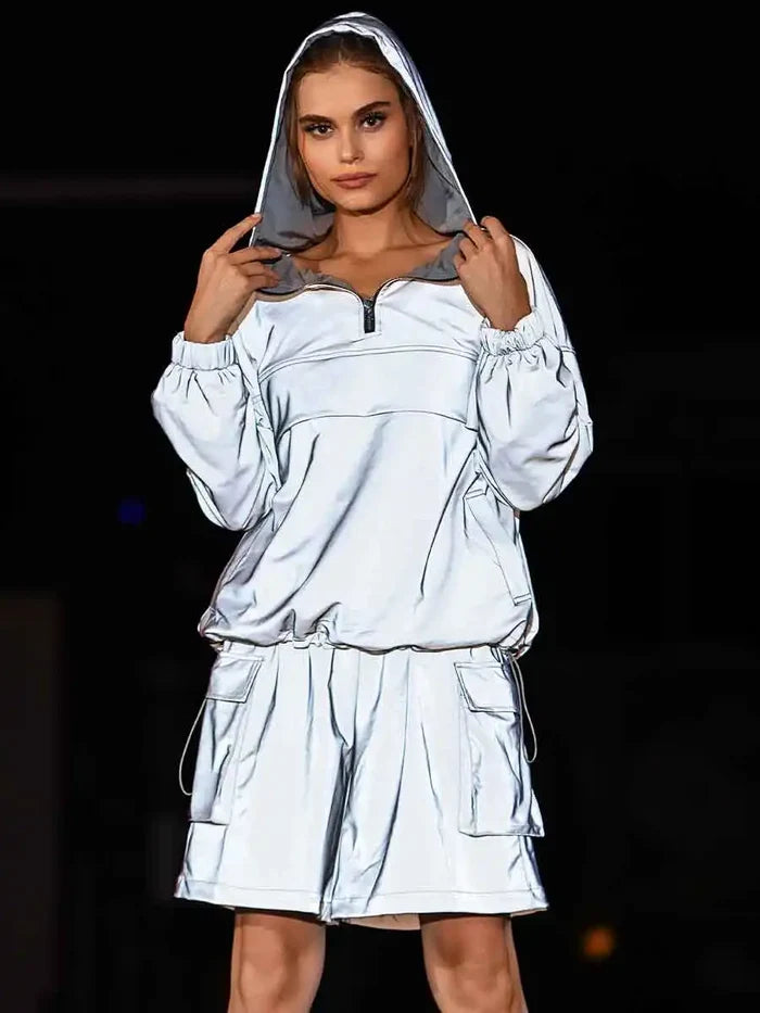 Fall Night Running Reflective Casual Suit
