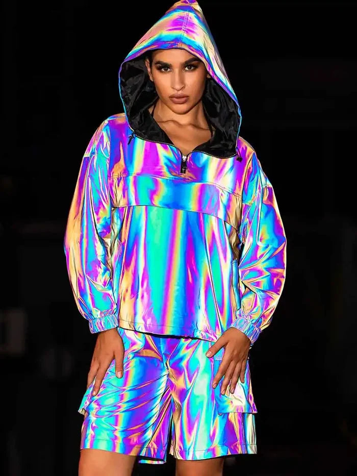 Fall Night Running Reflective Casual Suit