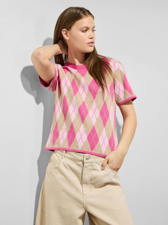 Farley Knit Top (Pink Tulle/Fuchsia)