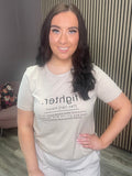 FIGHTER T-SHIRT (OATMEAL/BLACK)