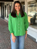 Finley Fiona Top in Kelly Green