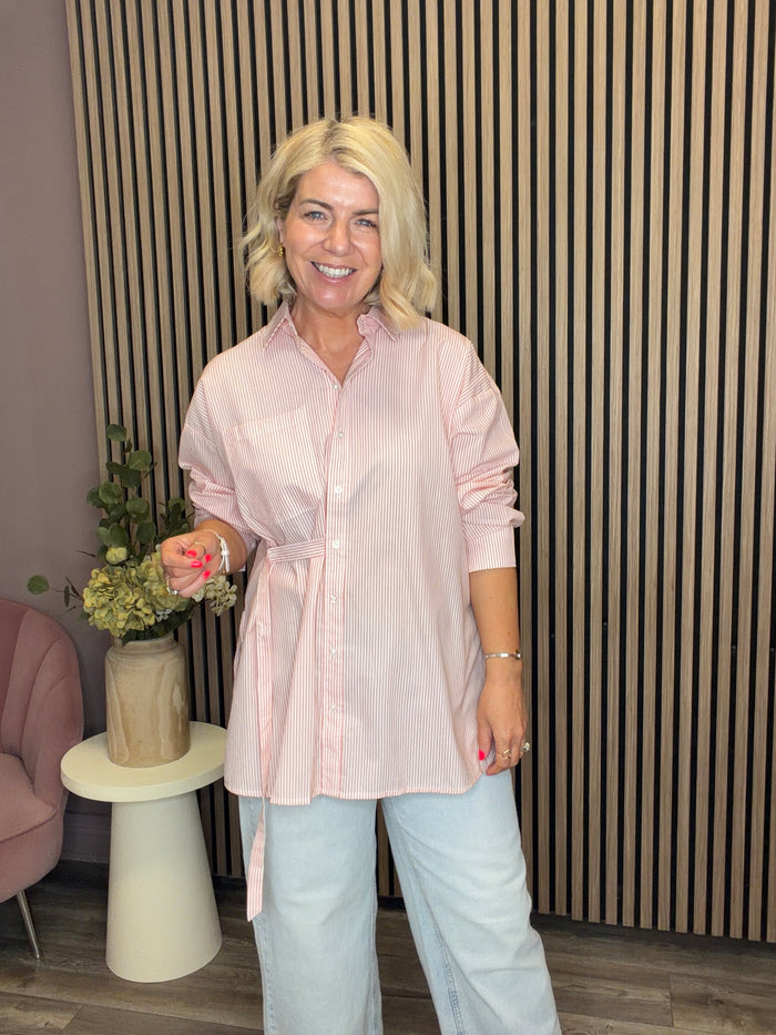 Fiona Shirt (Burnt Ochre Stripe)