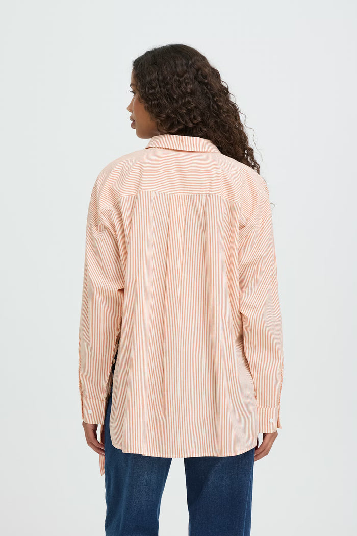 Fiona Shirt (Burnt Ochre Stripe)