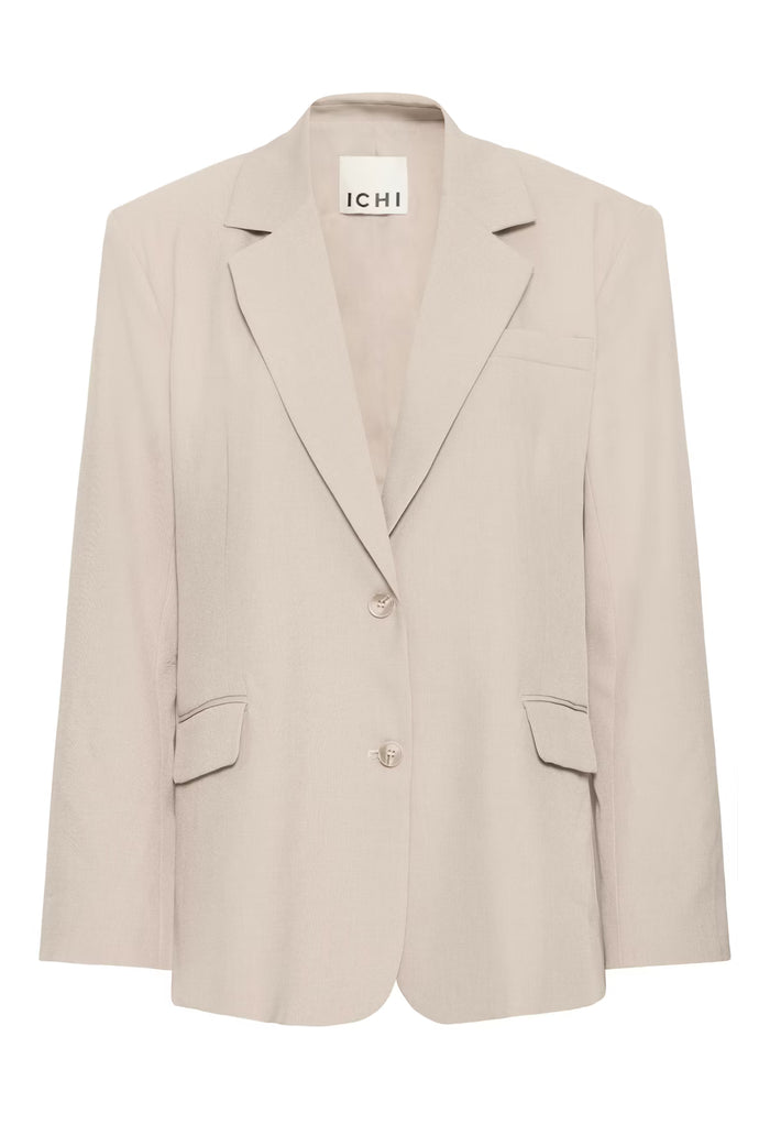 Fionnula Oversized Blazer (Dove Melange)