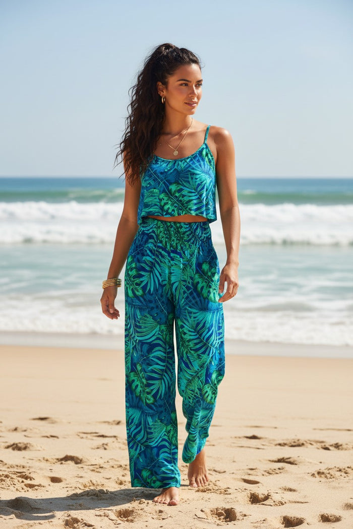 Green Blue Palms / Size 0-12