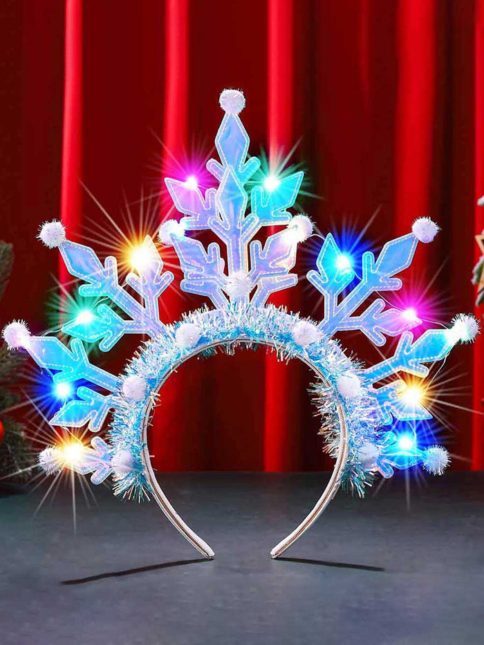 Flashing Snowflake LED Headband