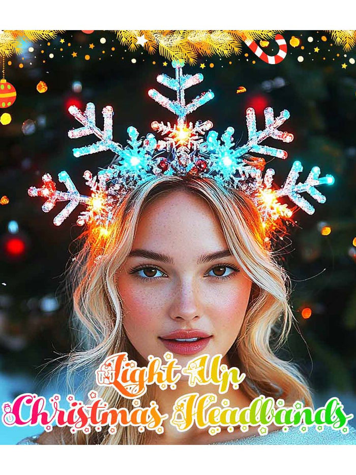 Flashing Snowflake LED Headband