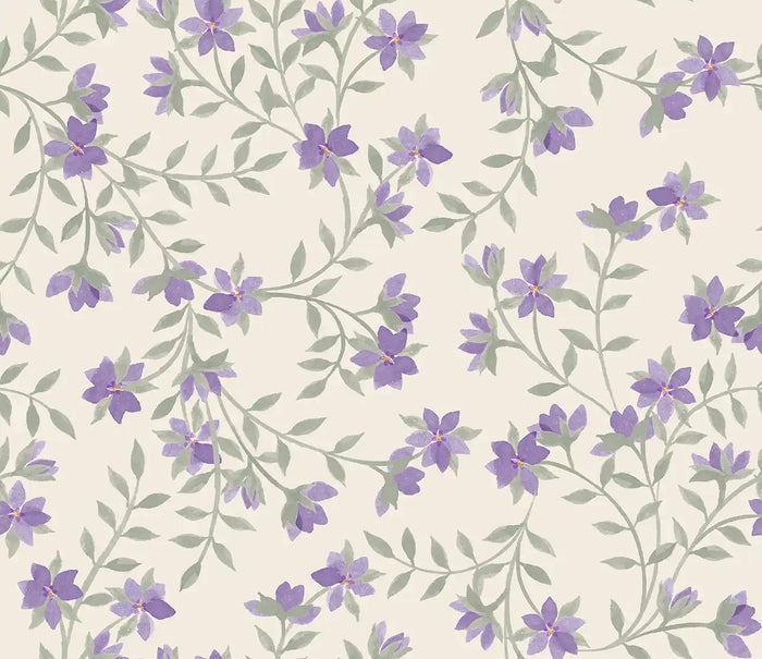 Fleur De Vigne Green - Family Fabrics B.V.