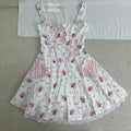 Floral print halter-neck mini dress