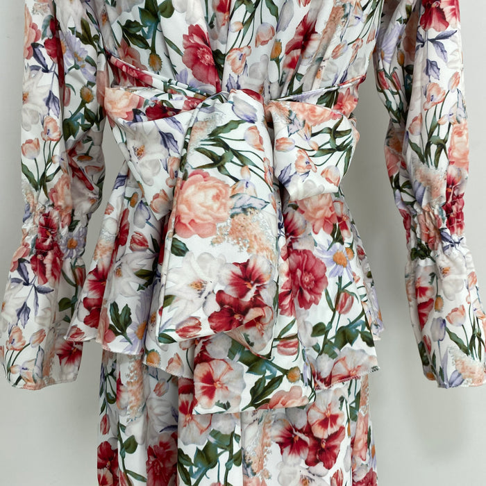 Floral Print Square-Neck Dress