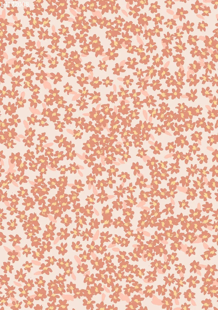 Flower Field Peach - Family Fabrics B.V.