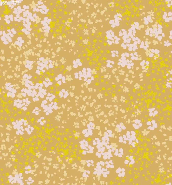 Flower Scatter Yellow - Family Fabrics B.V.