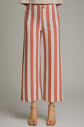 For Good Reason Rust Stripe Pant